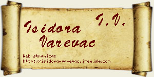 Isidora Varevac vizit kartica
